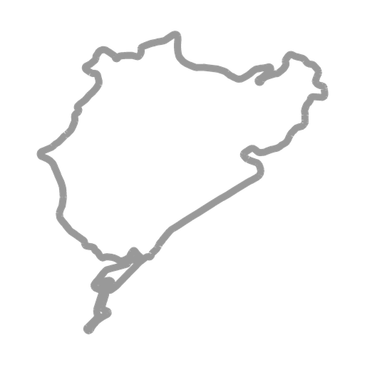 Track map for Nürburgring Nordschleife (Nordschleife (With GP Loop))
